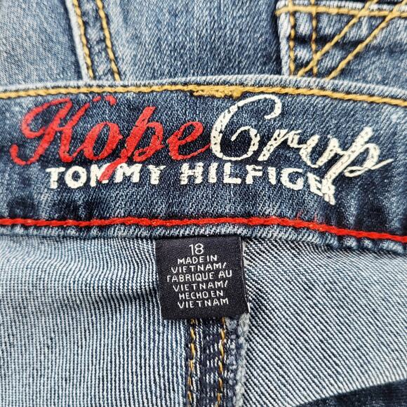 Tommy Hilfiger Hope Crop Medium Wash Blue Jeans 5-Pockets Women's Plus Size 18 - Picture 7 of 7